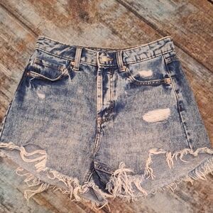 Wild Fable Blue Ripped Jean Shorts. Excellent Condition Size 4